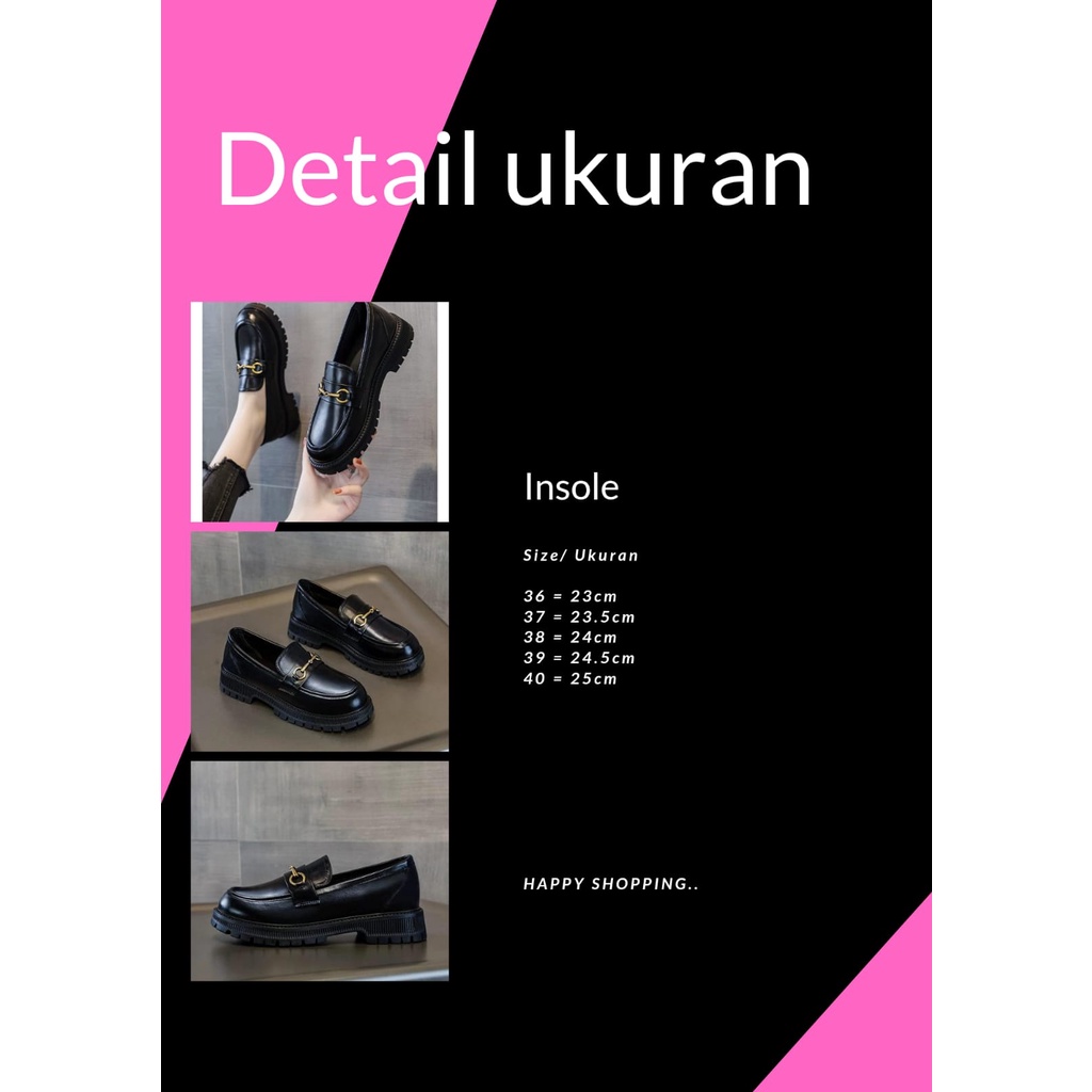 SEPATU WANITA LOAFERS / DOCMART  BLACK DOFF NEW PREMIUM DK 02