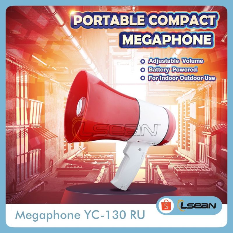 PENGERAS SUARA SPEAKER DAN REKAM SUARA YC-130RU MEGAPHONE