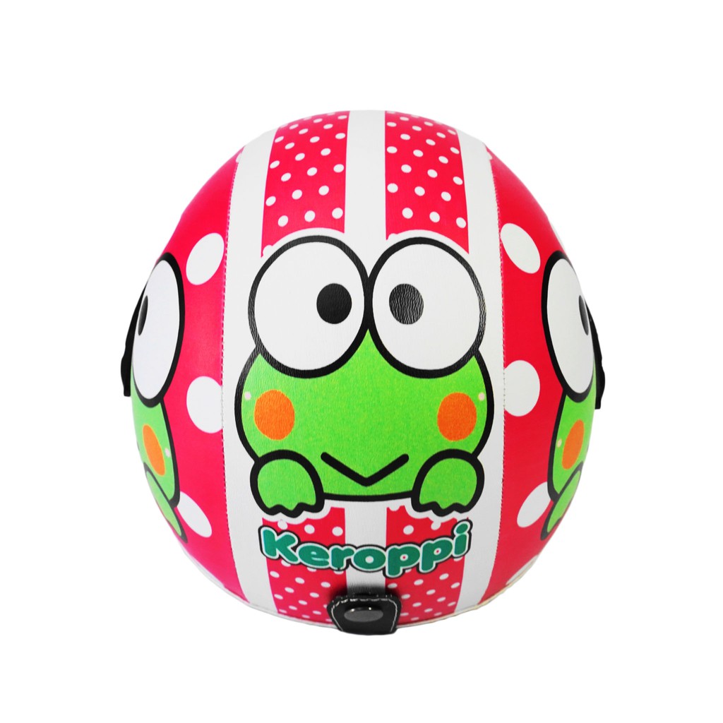 Helm Anak Standart Kaca Half Face Scoopy Original Karakter Keroppi keropi