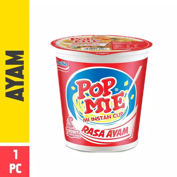 

Pop Mie Kuah Rasa Ayam 75 gr - Pop Mi Ayam 75 gr #AJ