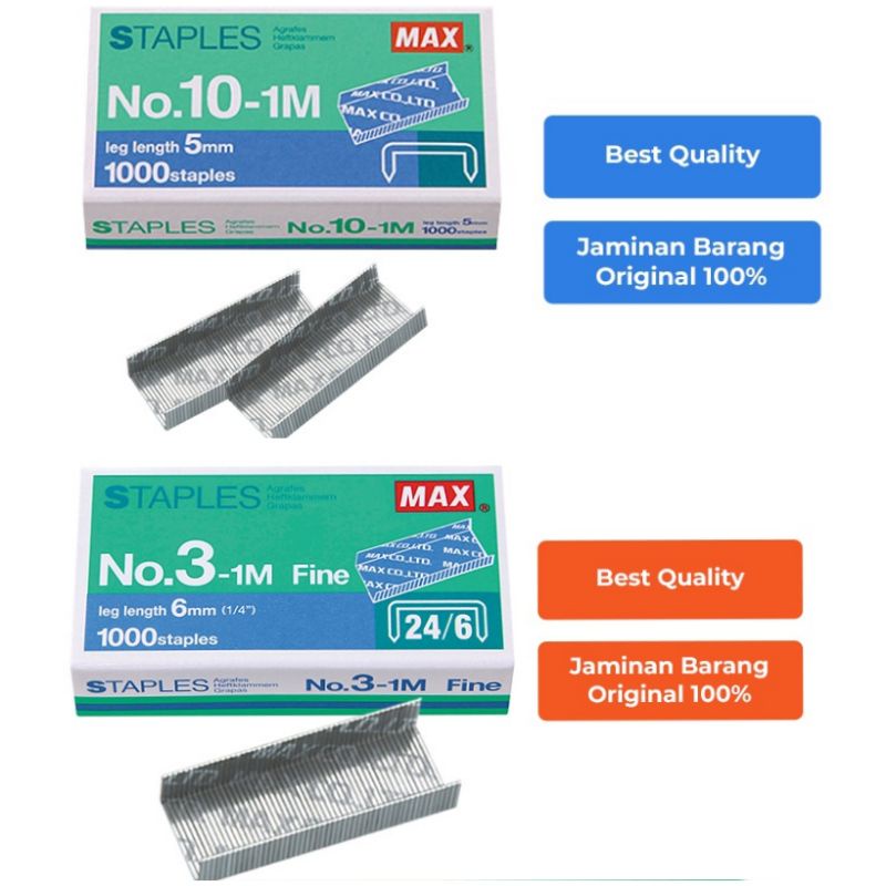 

Refill Isi Staples No.10 atau No 3 MAX