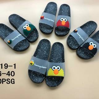 Sendal Selop Karet Karakter Kartun Boneka Elmo  Remaja 