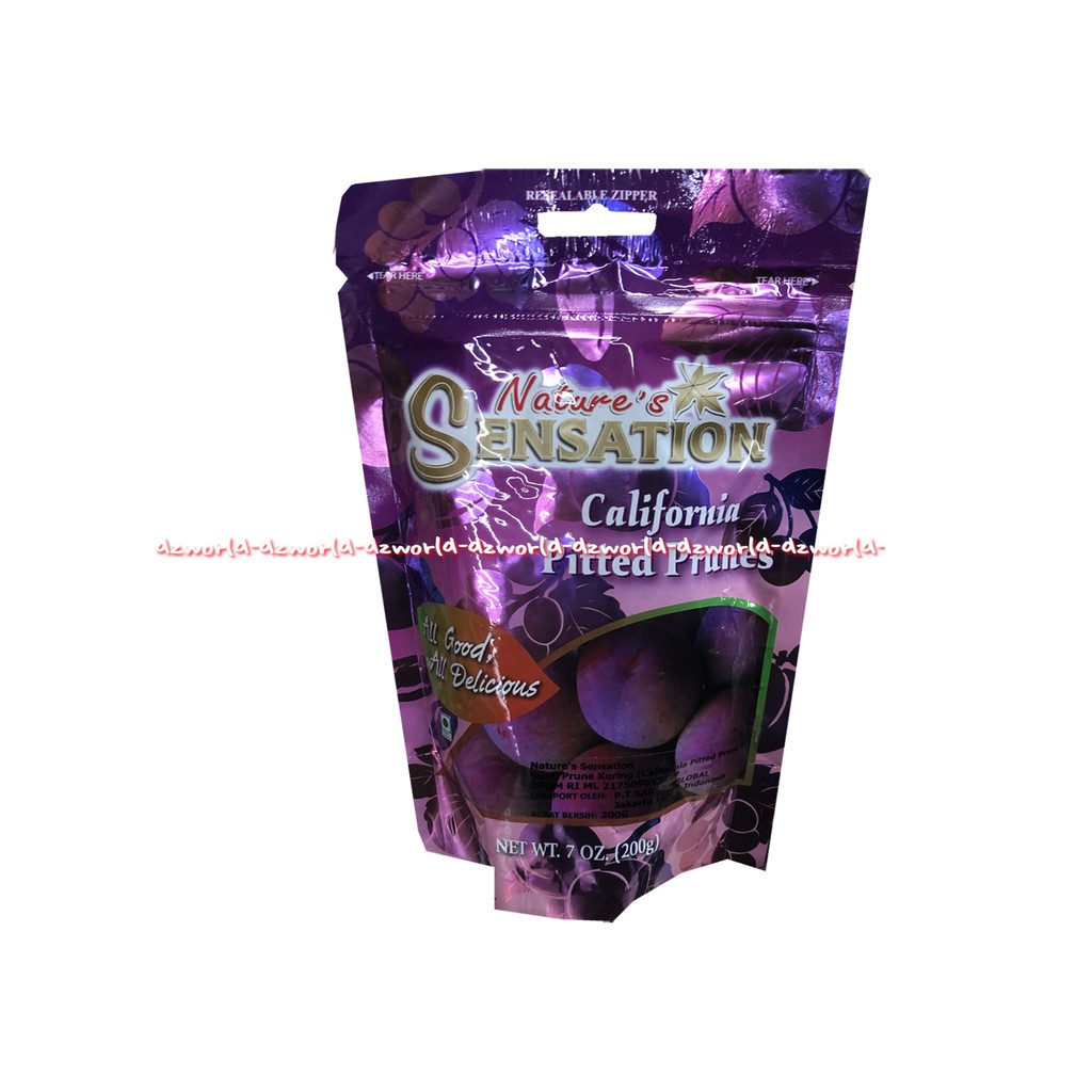 Nature's Sensation CaliforniaPitted Prunes Manisan Prunes Kering 170gr