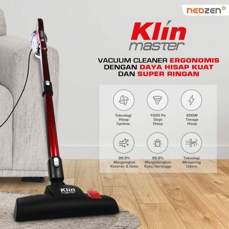 Klin Master Vacuum Cleaner Penyedot Debu Vakum Kliner Vakum Cleaner Vacum Cleaner Pembersih Debu Sap