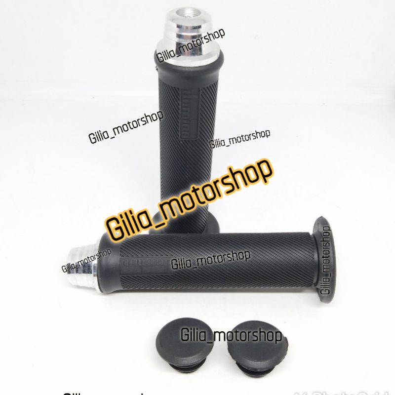 Handgrip Bulu Model RCB HG66 Plus Jalu Stang Silver Universal