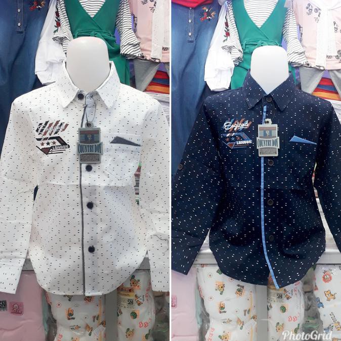 Diskon Kemeja Anak Laki-Laki Lengan Panjang , Baju Anak Laki-Laki Cd1 - 2-3 Tahun Terbaru