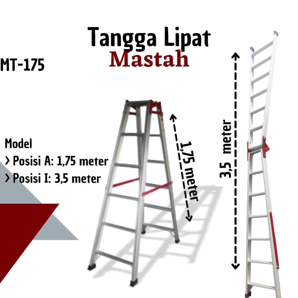 Tangga Lipat Aluminium 175 Cm MASTAH