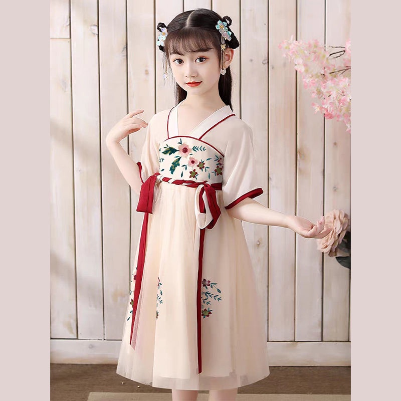 Children's Han Costume Girls' ancient costume super fairy elegant Chinese style autumn Tang Costume