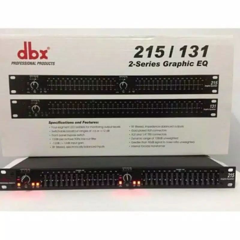 Equalizer dbx215 DBX 215 Equaliser TERLARIS