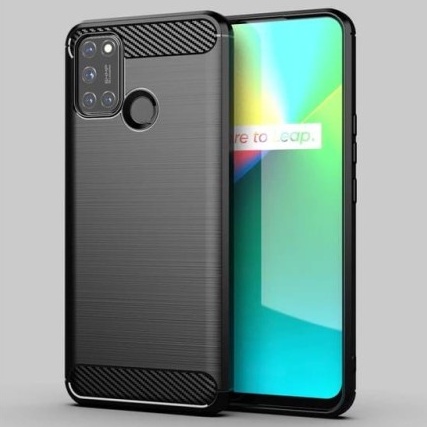 CASE SLIM FIT CARBON IPAKY  REALME C17 REALME 7i SOFTCASE - FA