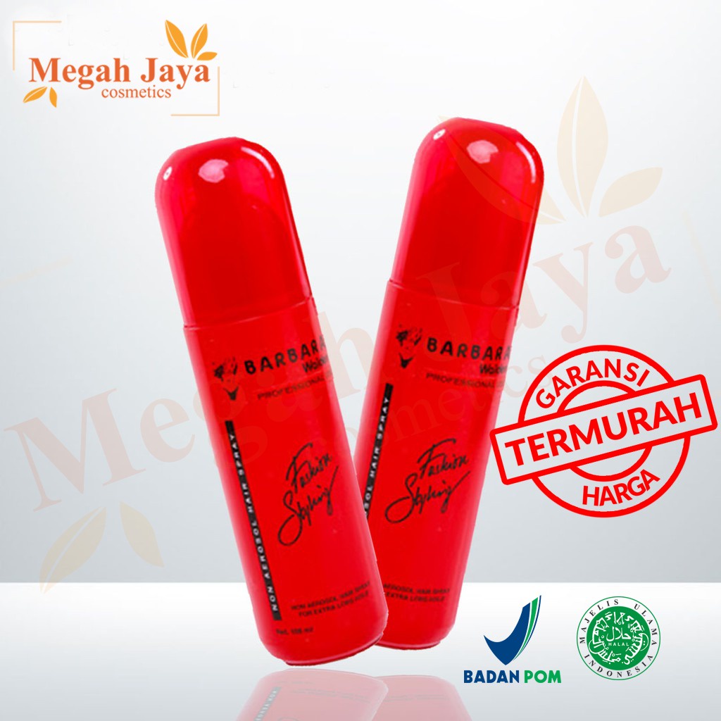 BARBARA HAIR SPRAY  NON AEROSOL MERAH 168ML @MJ