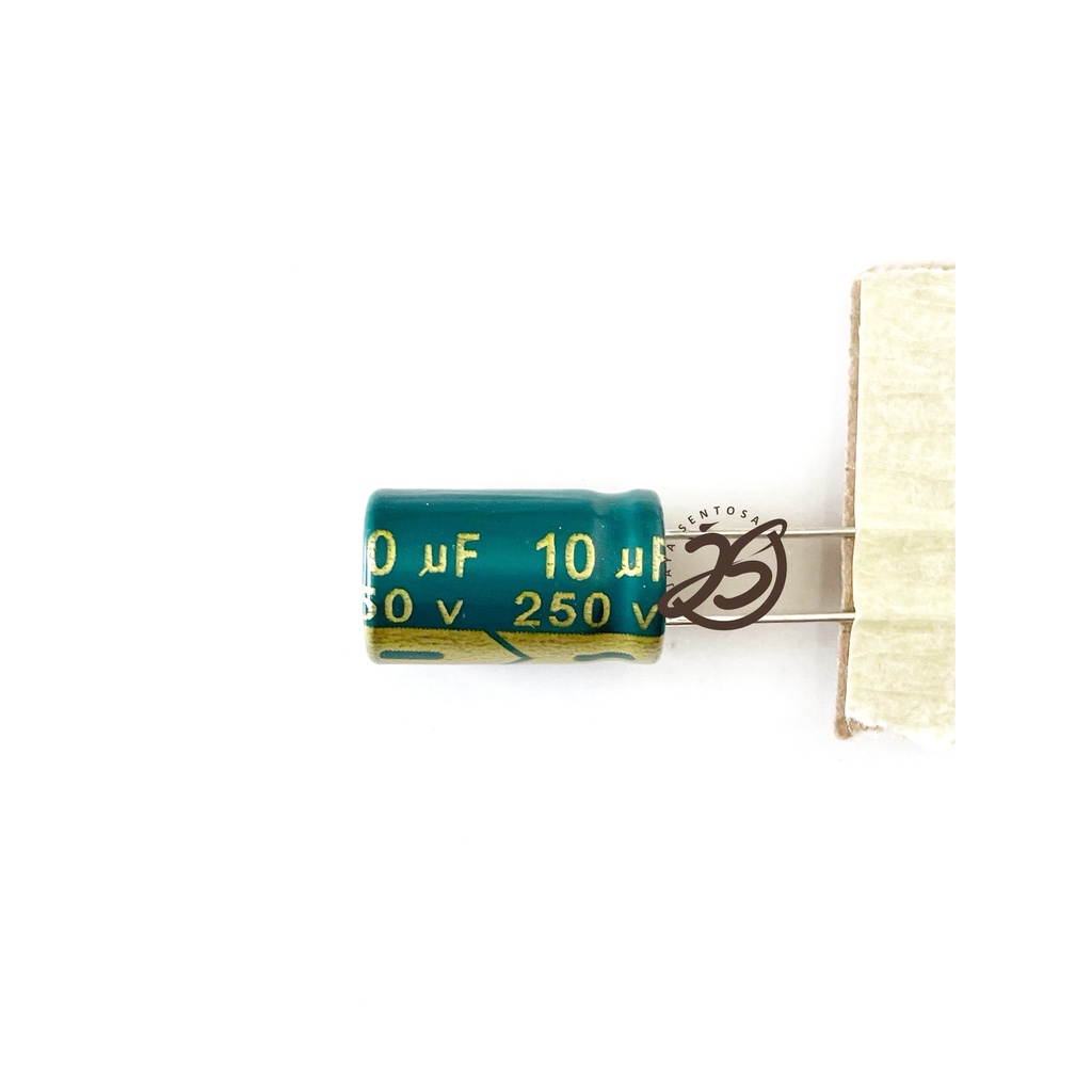 ELCO 10UF 250V ROLL (1 BUAH) KAPASITOR CAPACITOR ELCO KAPASITOR ELKO KAPASITOR 10UF 250 V