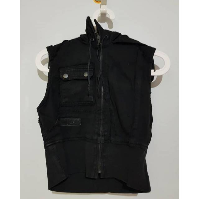 Black Denim Vest