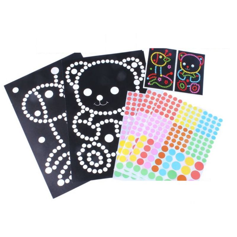 

STICKER MOSAIC - STICKER POLKADOT BESAR JUMBO - STIKER MAINAN ANAK