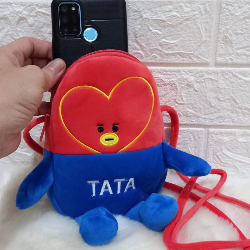 SLINGBAG BTS/TAS SELEMPANG BTS IMPORT/SELEMPANG BT21/TAS SLINGBAG ANAK CEWEK/TAS HP/DOMPET HANDPHONE