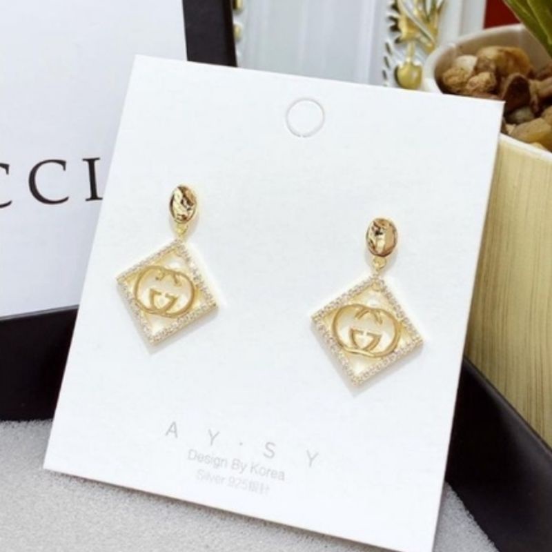 Anting Silver925 Full mata anting gold gc Anti Karat anti alergi anting premium blink blink ant-0092