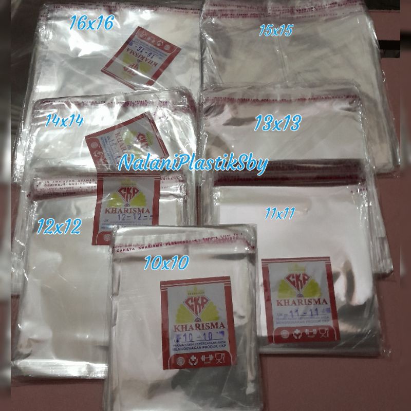 PLASTIK OPP BENING ANEKA UKURAN HARGA MURAH, 1PACK ISI 100PCS