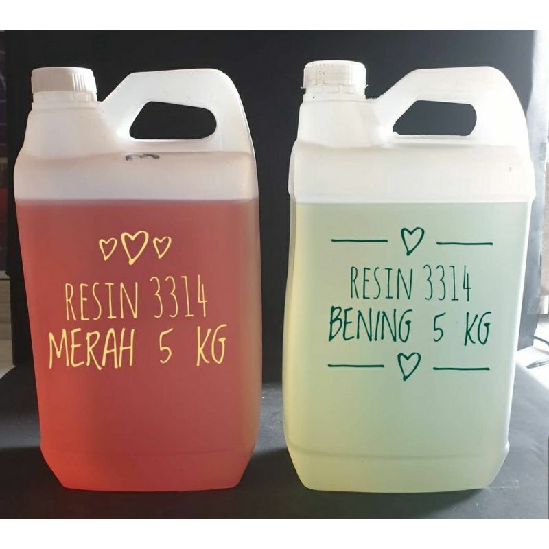 Jual Resin Fiberglass 3314 Bening/Merah 5 Kg | Shopee Indonesia