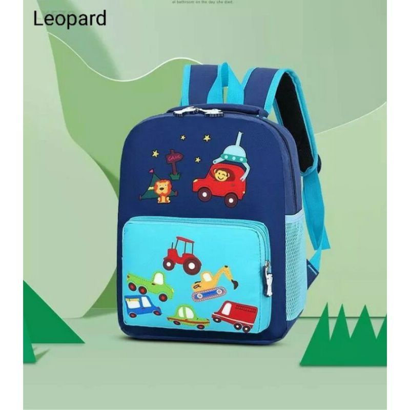 Tas Anak Sekolah Ransel Anak Karakter Backpack Anak Paud dan TK Laki Laki Perempuan Cars FK