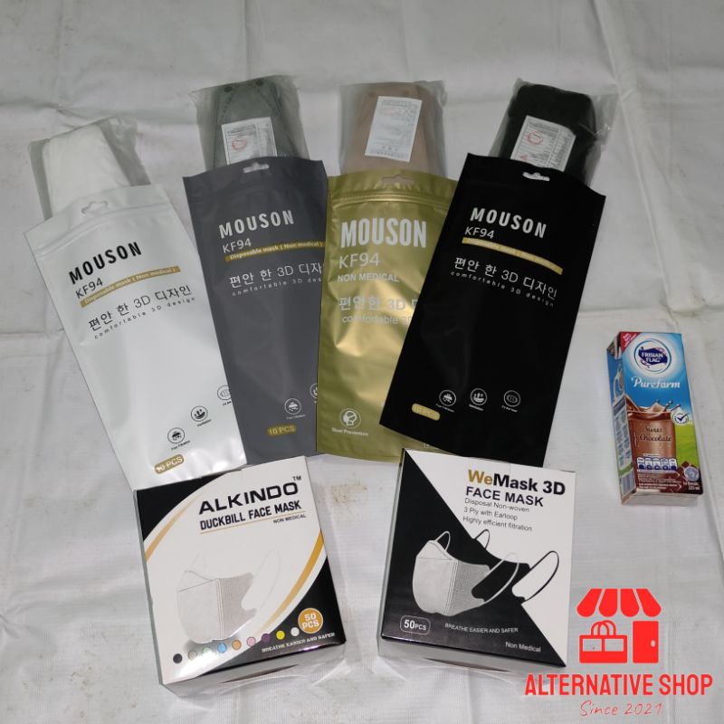 Masker Mouson KF94 & Duckbill Alkindo - Wemask - C-Care