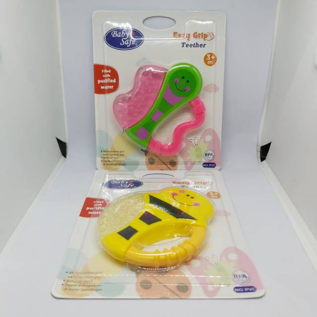 Gigitan Bayi Baby Safe / Easy Grip Teether TT002 / Gigitan plus Mainan Bayi