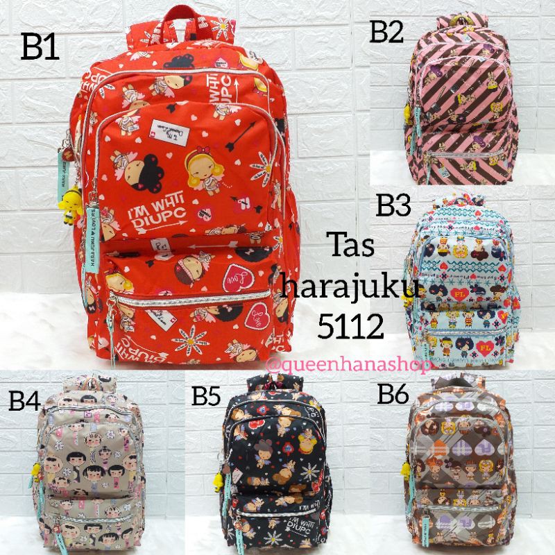 Tas Ransel Harajuku / Tas Ransel Anak Sekolah Import