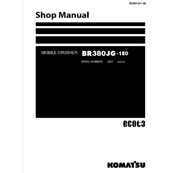 

shop manual mobile crusher komatsu BR380JG-1EO