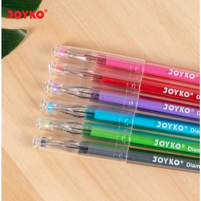 

TULIS-ALAT- COLOR GEL PEN PENA JEL WARNA JOYKO GPC-315 DIAMOND ART2 6 WARNA 0.5 MM -ALAT-TULIS.