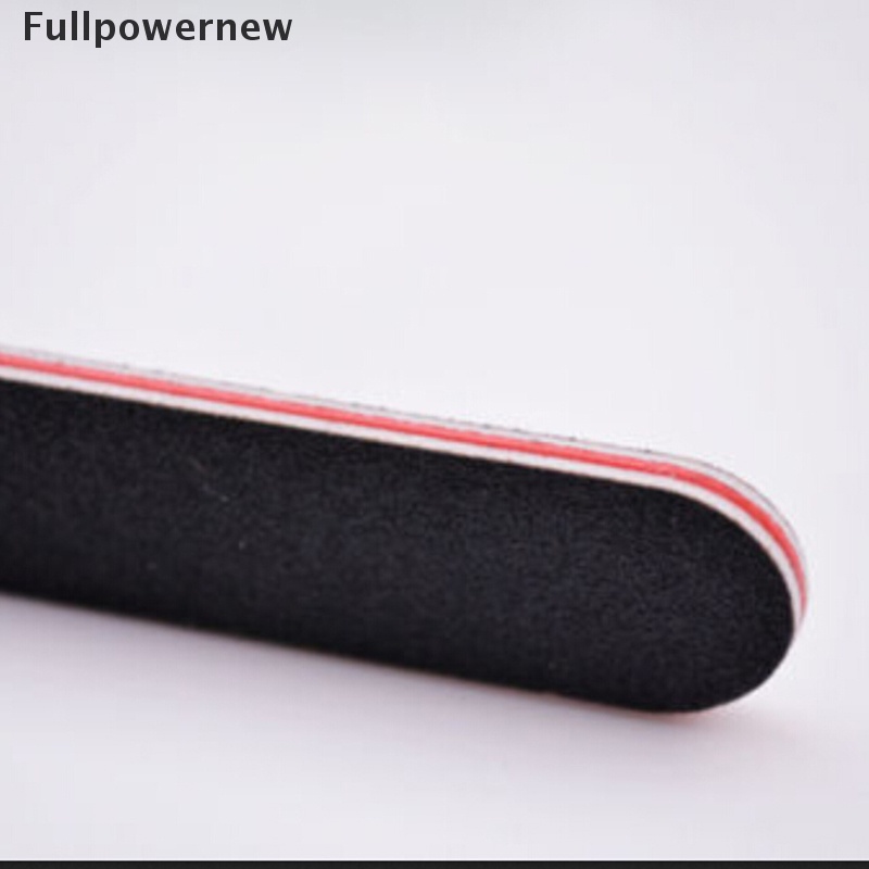 [FULL] 1 PCs New Black Double Sided Nail Art Manicure Sanding File Buffer Grits 100/180