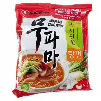 

Mupama Tangmyun / Mi Instan Rasa Lobak Pedas 122gr