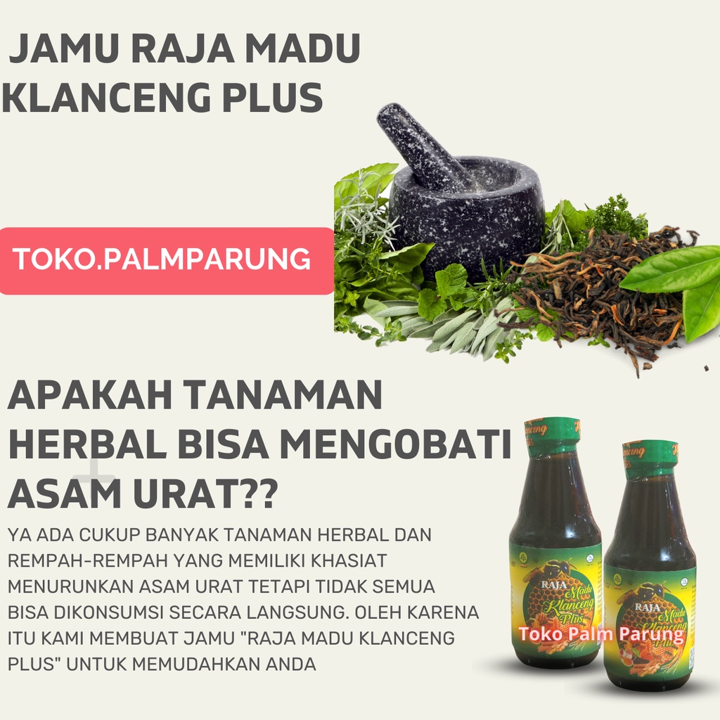 Jamu Raja Madu Klanceng Plus Minuman Kesehatan Obat Asam Urat Pegal Linu Nyeri Sendi Lutut Pegel Linu Rematik Encok Legakan Sesak Nafas 160ml