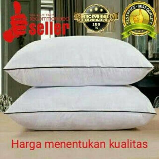 Bantal tidur bulu angsa SINTETIS (BUATAN)/ silikon bantal hotel exclusive 100% silikon bantal alasca