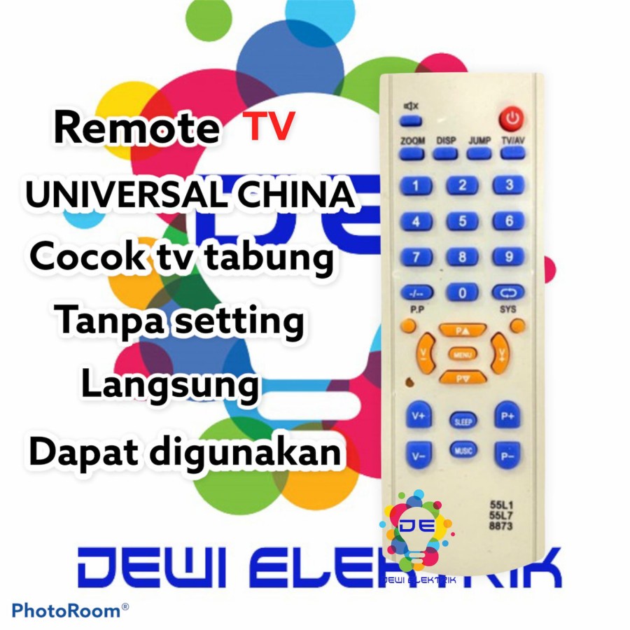 Remot Remote TV China tabung 55L1/8873/5BB1