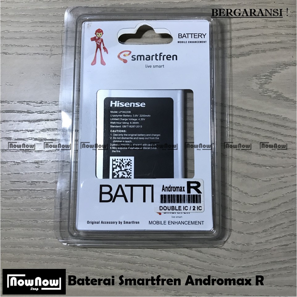 Baterai Smartfren Andromax R I46D1G Pureshot 5 inch HS L671 LP38220B Hisense Original 2200 mAh Cell Batre