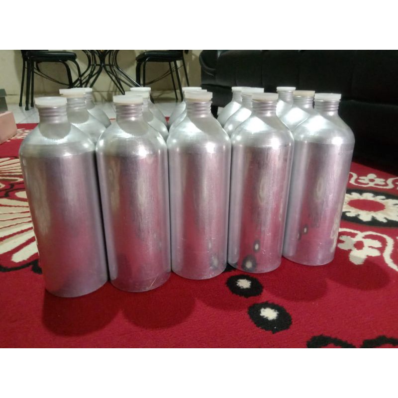 Botol Kaleng Alumunium Bekas Parfum 1 Liter Bersih