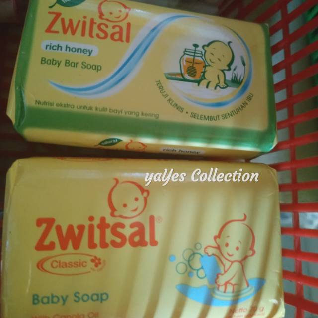 Zwitsal sabun batang 70 gr baby bar soap rich honey clasic klasik switsal perlengkapan mandi bayi