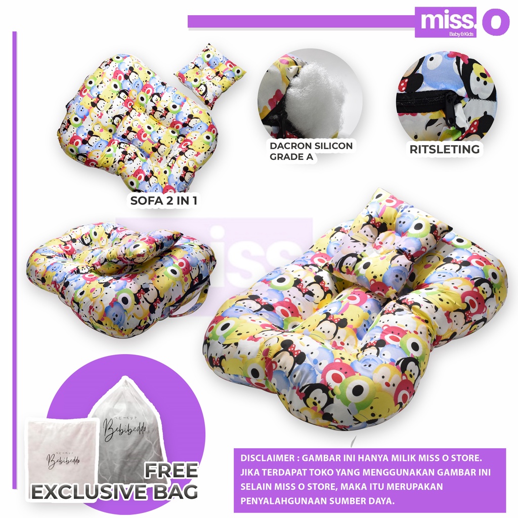 [Jumbo] Sofa Bayi Ukuran Besar / kasur bayi multifungsi ( FREE Bantal + TAS )