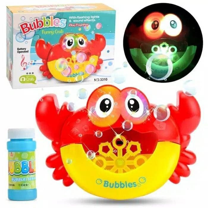 Mainan Busa Balon Teman Mandi si kecil BUBBLE CRAB BBR-1097 Gelembung Sabun Kecil - Teman Mandi Anak Krakter Lucu unik Murah