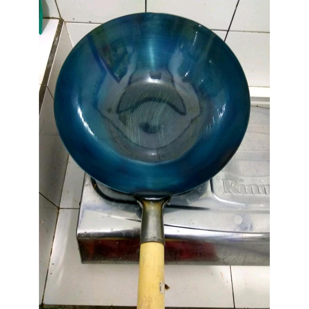 Wajib Coba Wajan Baja Wok Baja Kuali Baja Wajan Besi Gagang Siap Pakai Wajan Seasoning
