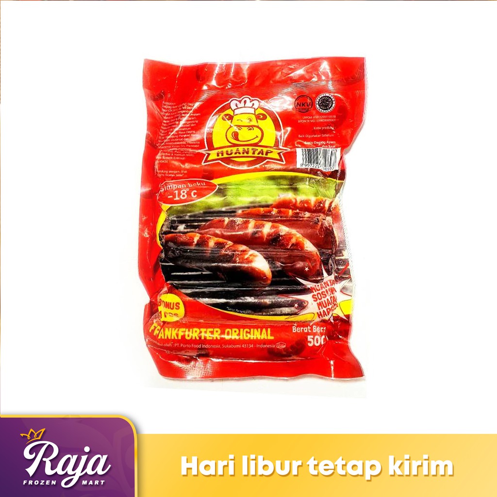 

Muantap Sosis Frankfurter Ori 7 500gr / Sosis / Frozen Food / Kentang Beku / Makanan Beku