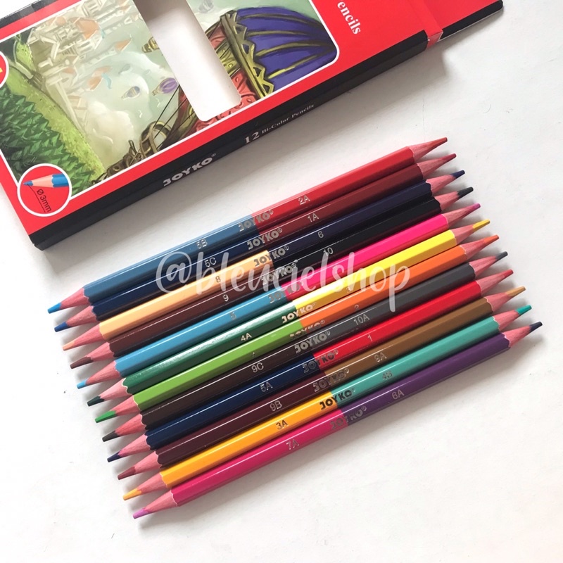 

Joyko 12 Bi-Color Pencils 24 Colors