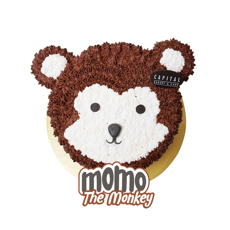 

Animal Cake/Cake Hewan/Kue Ultah Anak/Cake Ultah/Cake Karakter/Momo The Monkey