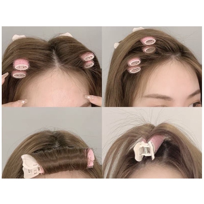 Roller Rambut Jepit Rol Velcro Untuk Poni Hair Root Clip Blow Curler Korea Menambah Volume Rambut Gulungan Kriting Rambut Alat Hair Styling Saat Catokan Heatless