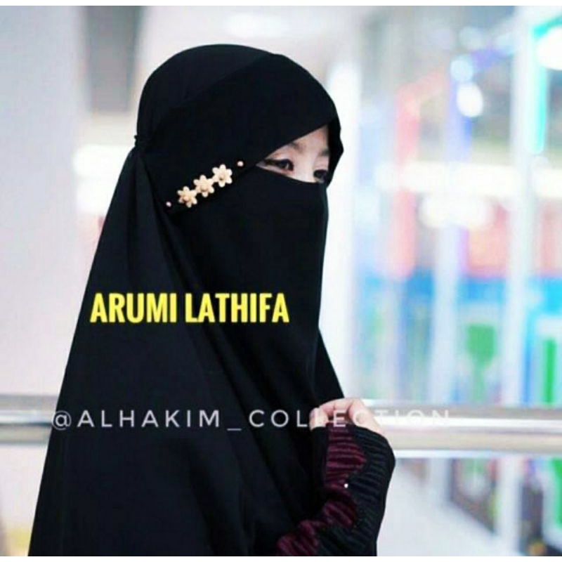 Niqab Milaya Arumi Lathifa Niqob Cadar Sifon