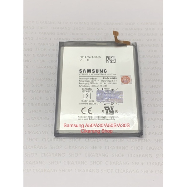 Baterai Samsung Original A50 / A50S / A30 / A30S /A20 / EB-BA505ABN / EB-BA505ABU