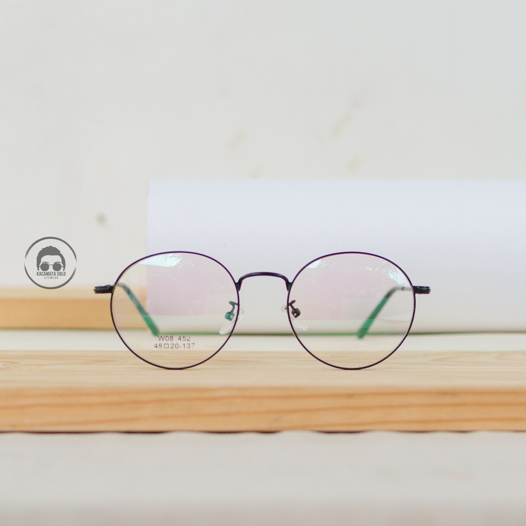 FRAME KACAMATA BESI BULAT COCOK MUKA KECIL - BATARI 01