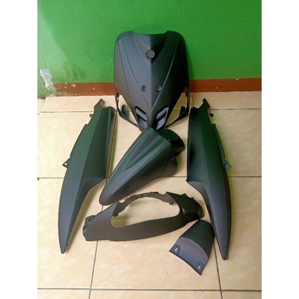 Full body alus Mio sporty lama hitam doff