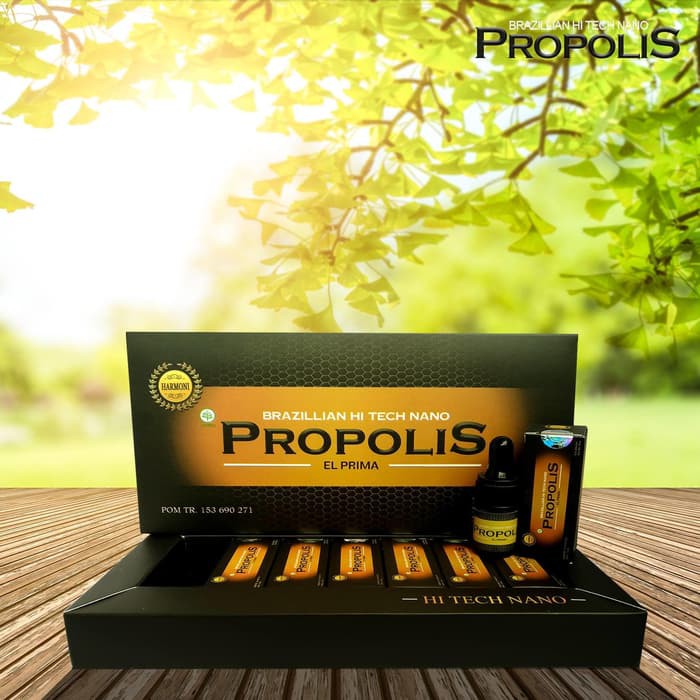 Propolis HiTech Nano Brazillian Harmoni Original Per Box berisi 7 botol  @6ml