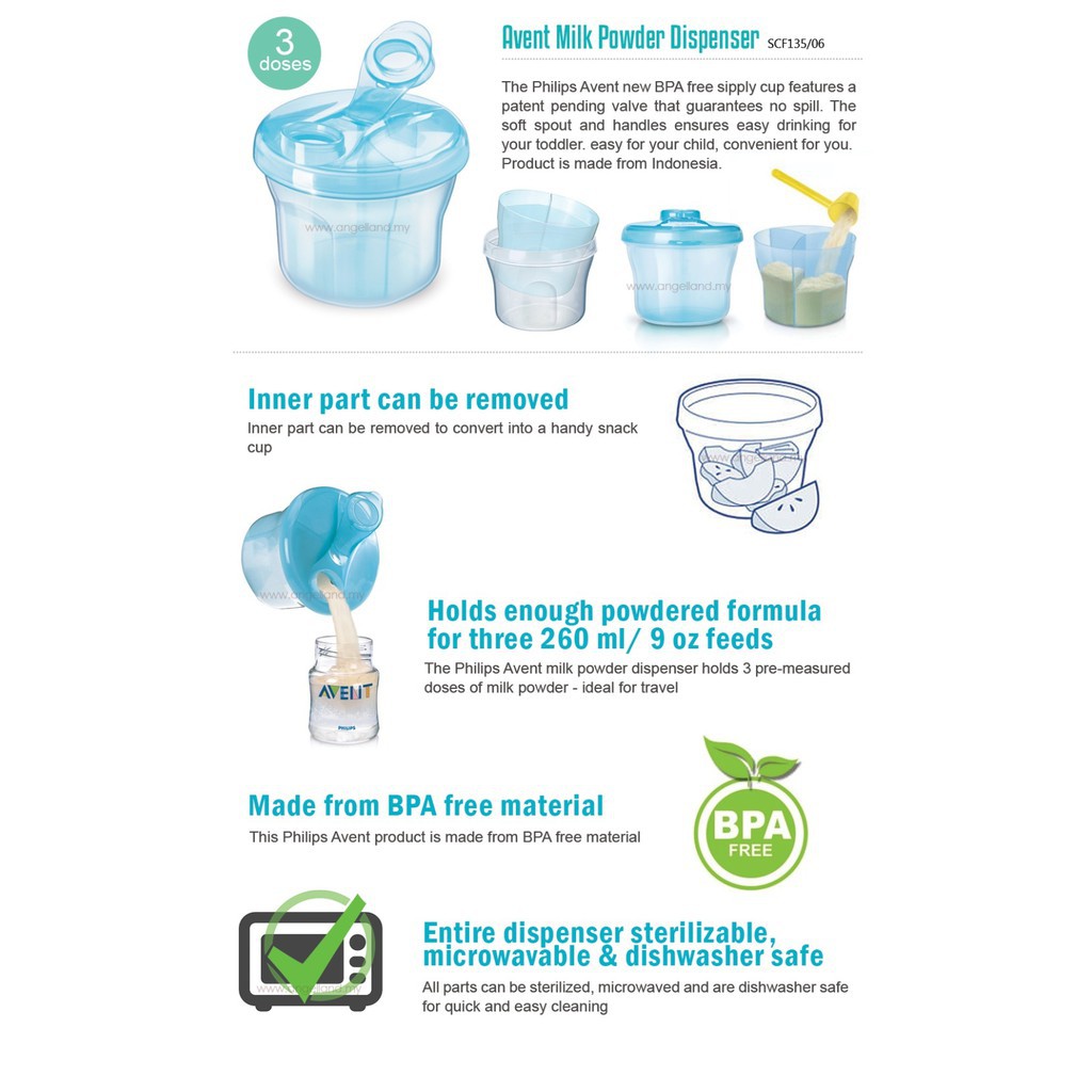 Philips Avent Powder Formula Dispenser &amp; Snack Cup