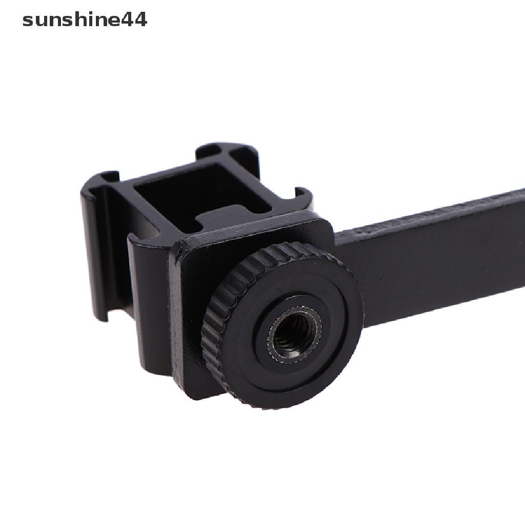 Sunshine 3 In 1 Bracket Adapter Extension Triple Hot Shoe Mount Stand Holder Microphone